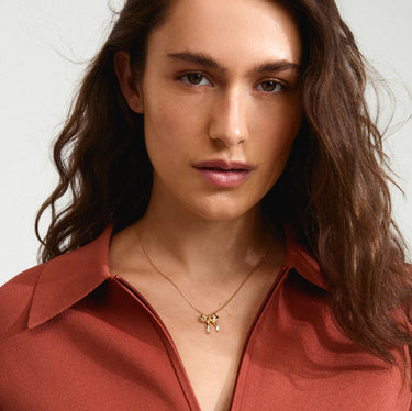 Pilgrim Cassian Bow Necklace