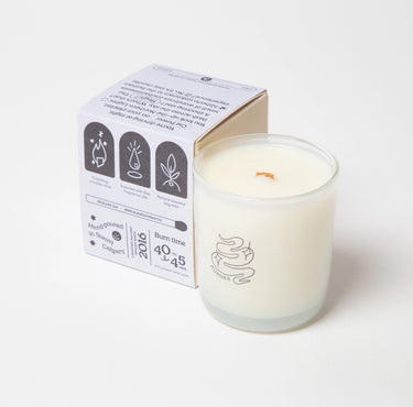 Milk Jar Aurora Scented Candle | Teakwood, Mahogany, & Aspen (8 oz)