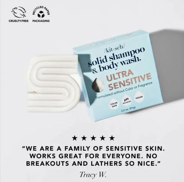 Kitsch Ultra Sensitive Shampoo and Body Wash Bar