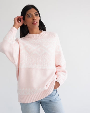 Brunette The Label Fair Isle Knit Sweater